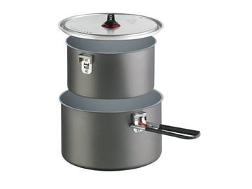 【【蘋果戶外】】MSR 09581 Ceramic 鋁合金陶瓷不沾鍋組 1.5L +2.5L 不沾塗層 折疊鍋把