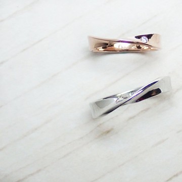 【比法一生】純銀情侶對戒—莫比斯環 925純銀手做銀飾