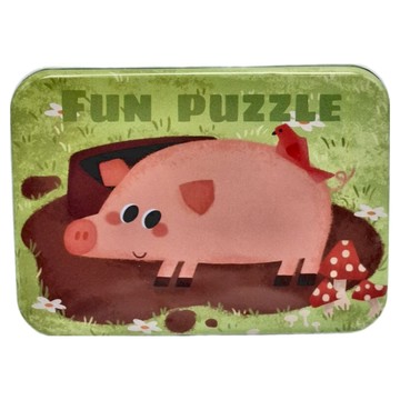 娃娃國 木質拼圖5合1套組 家禽  1組