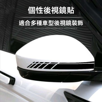 【臺灣出貨】汽車後視鏡貼紙個性改裝拉花防雨裝飾貼反光鏡劃痕遮擋反光車貼畫