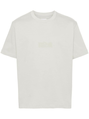 ROA - logo-print cotton T-shirt - men - Cotton - XL - Grey