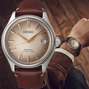 SEIKO 精工 Presage Classic系列 升級再造皮革限量機械錶-40.2mm(SPB529J1/6R55-00R0J)