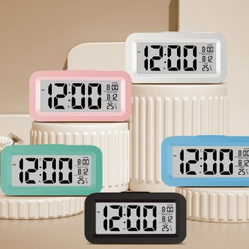 🌟現貨24H出🌟大字顯示桌面鬧鐘 電子鬧鐘 LED時鐘 大螢幕鬧鐘 靜音鬧鐘 桌面鬧鐘 簡約時鐘 日期顯示 時間顯示