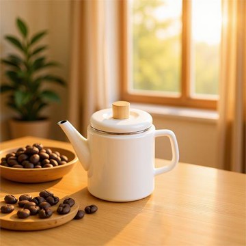 廠家批發1.5L咖啡壺加厚搪瓷泡茶壺琺瑯熱水壺日式搪瓷琺瑯涼水壺