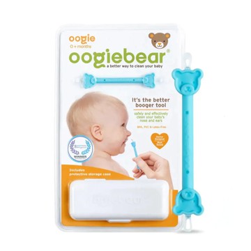 美國Oogiebear QQ熊耳鼻清潔棒(單入)附收納盒