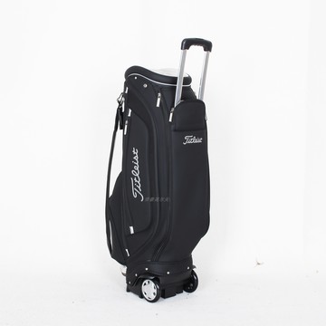 新款高爾夫球包Tist拉桿拖輪球桿精美PU防水標準輕便高爾夫球包