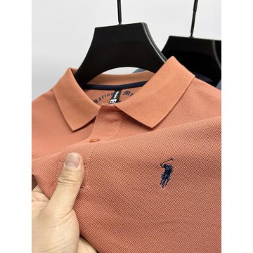 100%純棉保羅POLO衫男士夏季高端短袖T恤休閑帶領透氣半袖上衣潮