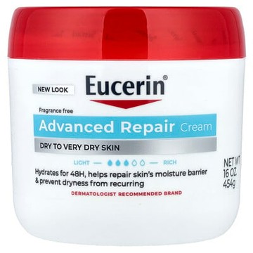 Eucerin, 高級修復霜，無香料，16 盎司（454 克）