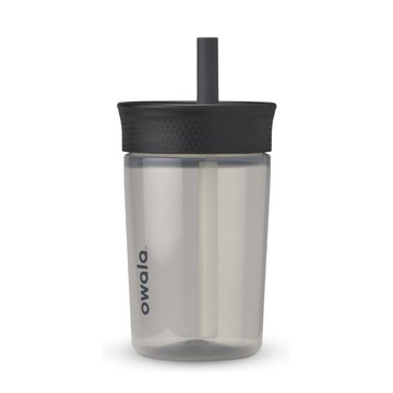 [平輸版] Owala 時髦女生的日常｜防漏吸管水杯隨行杯 15oz｜BPA-Free（Skate Park黑灰）Owala Kids’ Tumbler 抹茶拿鐵咖啡環保杯
