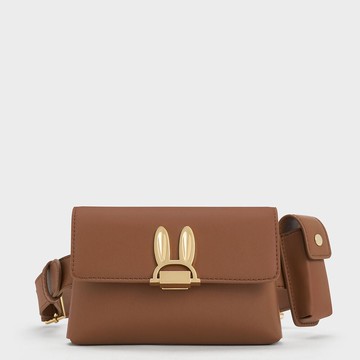 CHARLES ＆ KEITH 迪士尼動物方城市系列：兔耳小腰包