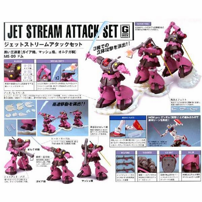 機動戦士ガンダム ハイコンプリートモデル　ジェットストリームアタックセット 機動戦士ガンダム ハイコンプリートモデルジェットストリーム
