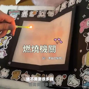 🔥臺灣出貨24H🔥燃燒機關小衆立體賀卡生日快樂禮物紀念日手工折紙創意立體書機關hhfoof