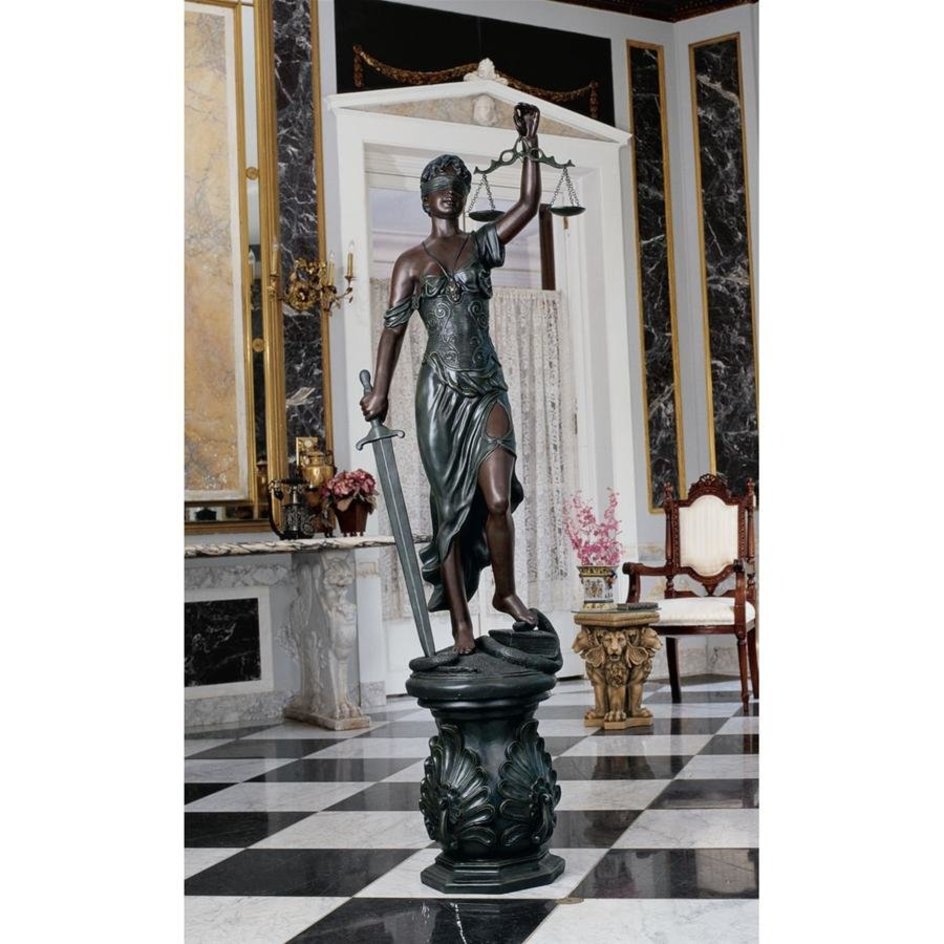 正義の女神 テミス(テーミス)彫像 彫刻：グランデ 法律の正義を象徴する 弁護士（輸入品