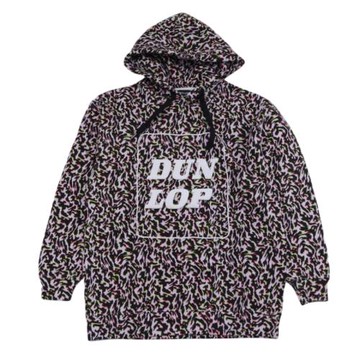 秋冬加絨連帽運動休閑衛衣潮流美式高街豹紋迷彩vintage寬松上衣