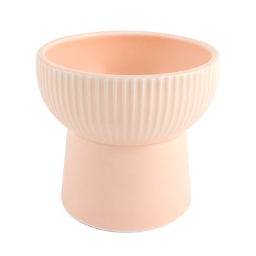 Dog-i 寵物粉彩陶瓷飯碗  1個  粉紅色