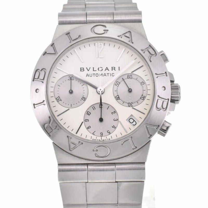 ☆良品【BVLGARI】ブルガリ ディアゴノ スポーツ CH35S クロノ