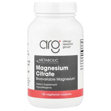 Metabolic Maintenance, 檸檬酸鎂，120 粒素食膠囊