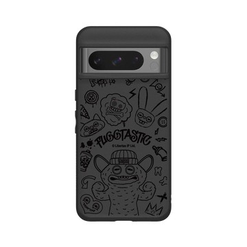 Pixel 8 Pro SolidSuit 黑 - Fuggler 放克牙寶-常態系列 Regular series - 真是太棒了 - 線條版