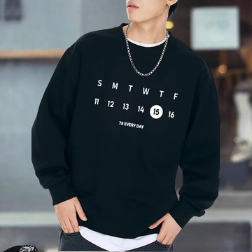 ［免運］韓國 重磅寬鬆大學t 刷毛大學t oversize 寬鬆落肩  寬版上衣 男生正韓 大尺碼上衣 刷絨 0059