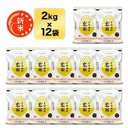 新米 令和5年(2023年)産 福井県産 あきさかり 精選玄米（24kg｜2kg×12袋）