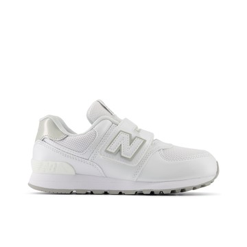New Balance 574 系列 中大童 休閒鞋 白