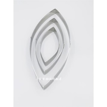 Calisson不銹鋼304法式船型船形沖孔撻圈 葉形法式洞洞撻圈塔圈