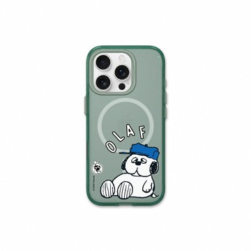 RHINOSHIELD iPhone 15/Plus/Pro/MaxJellyTint MagSafe兼容 磁吸透明防摔手機殼｜Snoopy史努比-75週年-歐拉夫休息中