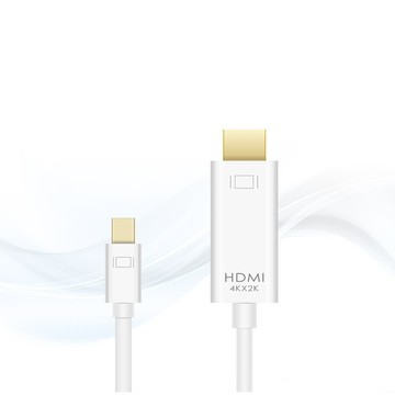 mini dp轉hdmi線4k高清影音轉接線-1.8米