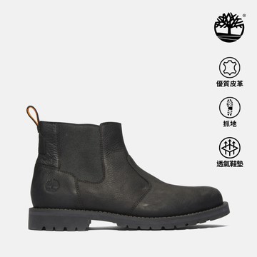 Timberland 男款黑色休閒切爾西靴|A44NU015