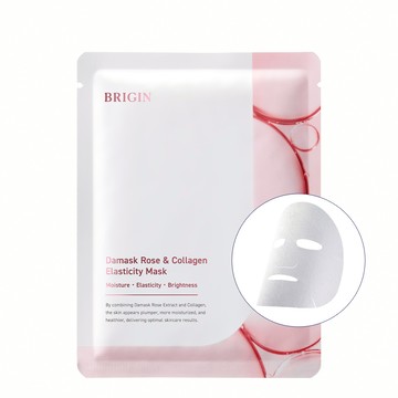 【媛生】大馬士革玫瑰膠原彈力面膜 5入
