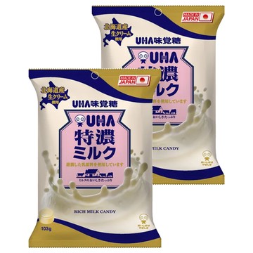 UHA 味覺糖 特濃牛奶糖  103g  2袋