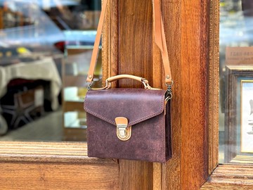 小巧手提斜揹袋 好好縫 皮革DIY材料包 真皮 實用 生日禮物 斜孭