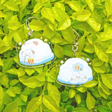 壓克力雙面吊飾 / 廢宅哈比比