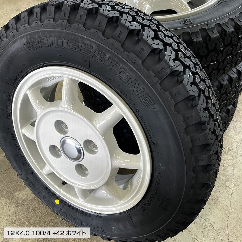 ブリヂストン 604V 145/80R12 80/78N エンケイ サム タフ 12×4.0 