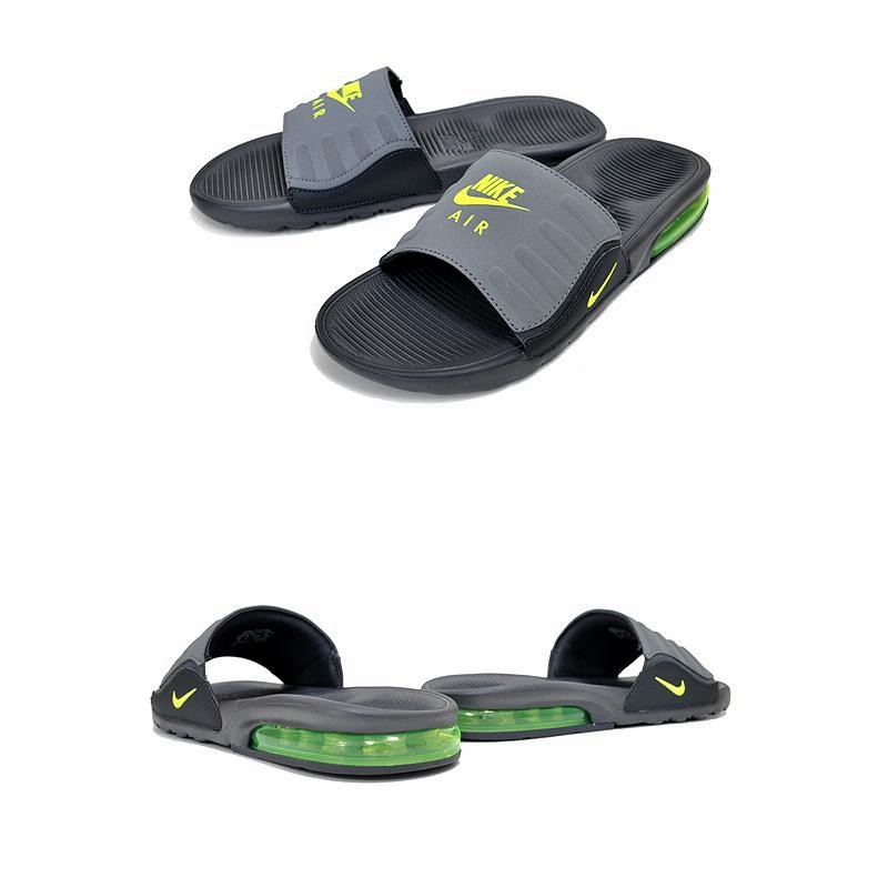 ナイキ エアマックス キャムデン スライド NIKE AIR MAX CAMDEN SLIDE anthracite/volt-dark grey  bq4626-001 サンダル イエローグラデ シャワー カムデン 95 | LINEブランドカタログ