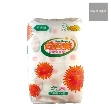 【百吉牌】平版衛生紙/103C1/320張/6包/串