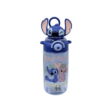 史迪奇系列陽光吸管太空杯650ml | 卡通水壺 彈跳水杯瓶【5ip8】DU002101