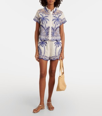 Farm Rio Richelieu cotton shirt