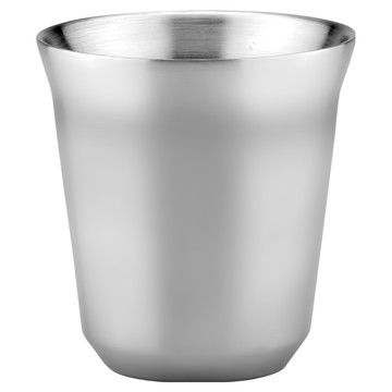 Chieh Pao 潔豹 康潔 環保雙層杯 SUS304不銹鋼 精工製作 無銳角 無利邊 台灣製造 容量150ML 規格7.5cm  銀色  1個