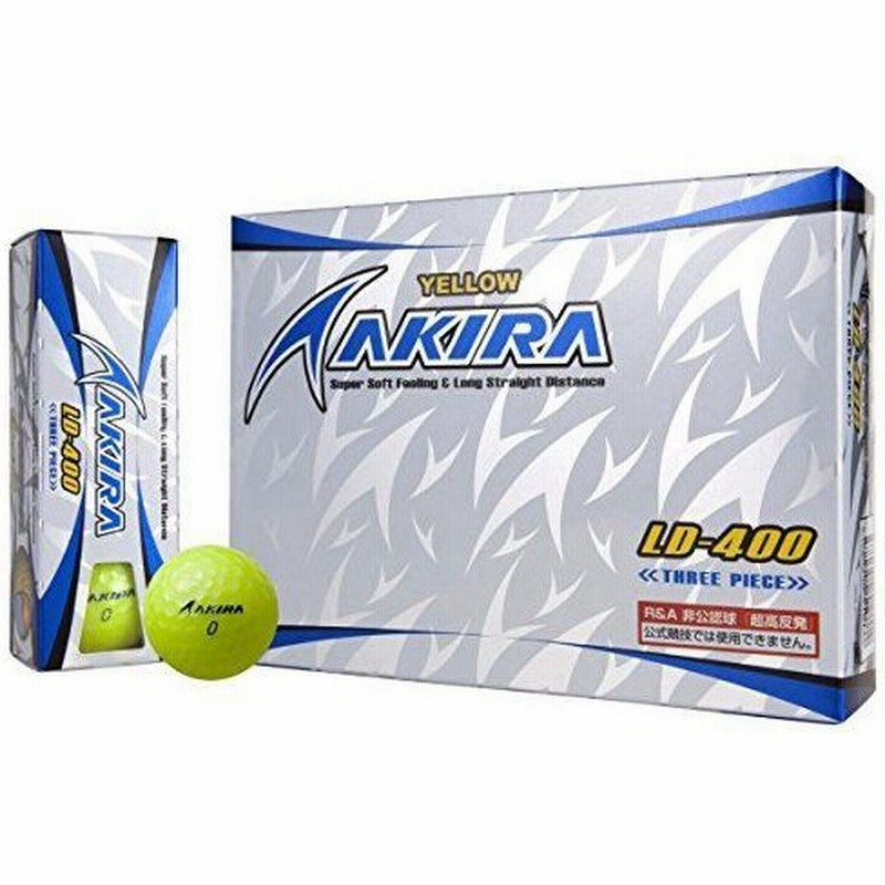 超高反発 非公認 Akiraゴルフボール Ld 400 新品 1ダース イエロー 通販 Lineポイント最大0 5 Get Lineショッピング