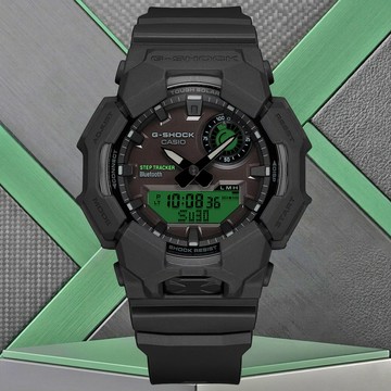 CASIO卡西歐 G-SHOCK 藍牙連線 電光綠 太陽能 雙顯腕錶 GA-B010BEG-1A