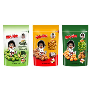 【蝦皮直營】泰國 koh-kae大哥(袋裝)170g (山葵味/椰漿味/雞汁味)花生豆