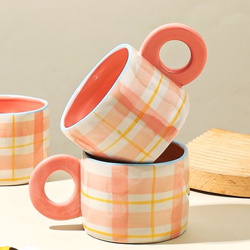 墨色高顏值馬克杯家用水杯大容量早餐杯ins風陶瓷牛奶杯咖啡杯子