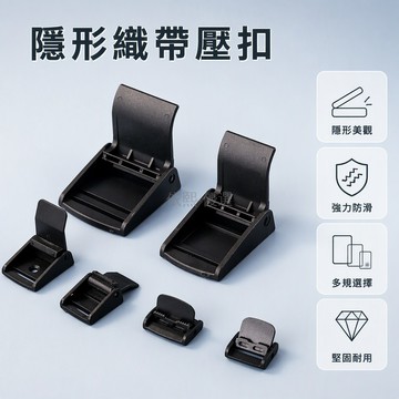 台灣出貨 黑色鴨嘴織帶插扣 20mm32mm50mm多規格 塑料書包調節扣 揹包織帶固定器 DIY手工配件 防滑脫設計