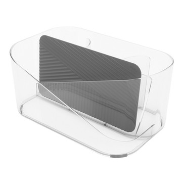 《Umbra》隔熱墊+髮妝收納盒-晶透-- 浴室收納架 瓶罐置物架