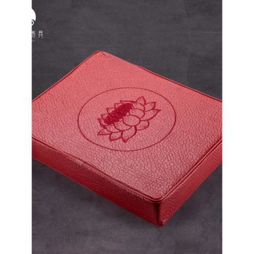 方形皮拜墊佛堂寺拜佛凳蓮花磕頭墊打坐墊子跪拜神禪修墊家用蒲團