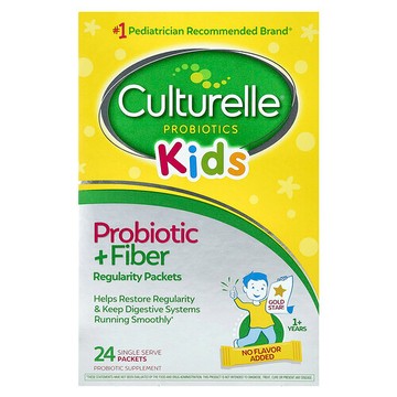 Culturelle, 兒童，益生菌 + 纖維，規律性，1 歲以上，24 包，每包 0.17 盎司（4.8 克