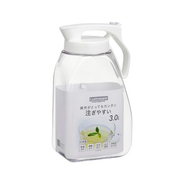 Lustroware 日本岩崎密封防漏按壓式耐熱冷水壺-3.0L
