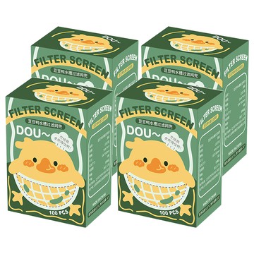 豆豆鴨廚房拋棄式水槽濾網  100個  4盒
