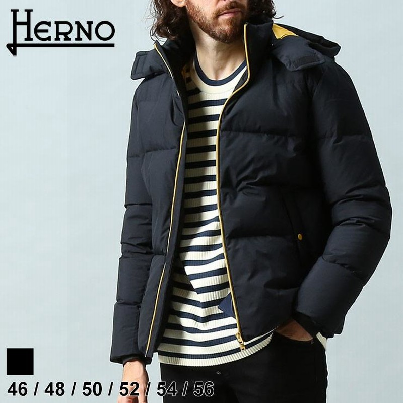 ヘルノ HERNO 5デニール ダウンジャケット 50 ネイビー アウター | www